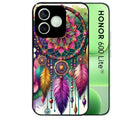 Coque noire pour Honor 600 LITE avec motif dreamcatcher et mandala protection antichoc personnalisée