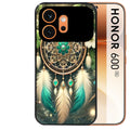 Coque noire taperso pour Honor 600 et 600 PRO avec motif dreamcatcher talisman protection antichoc personnalisée