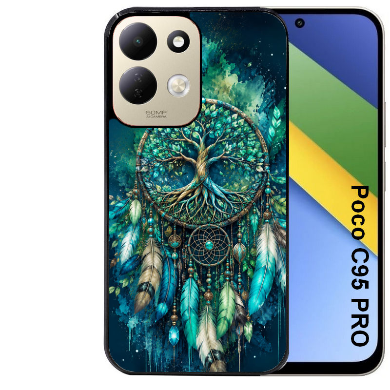 Coque pour POCO C95 PRO dreamcatcher arbre de vie