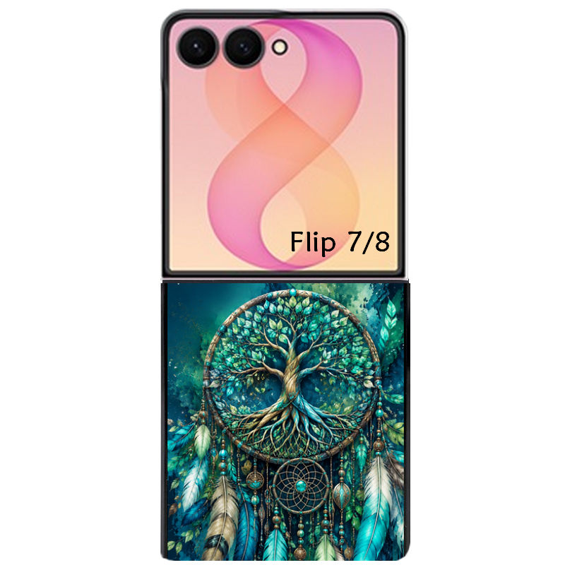 Coque pour Z FLIP 6 7 8 dreamcatcher arbre de vie