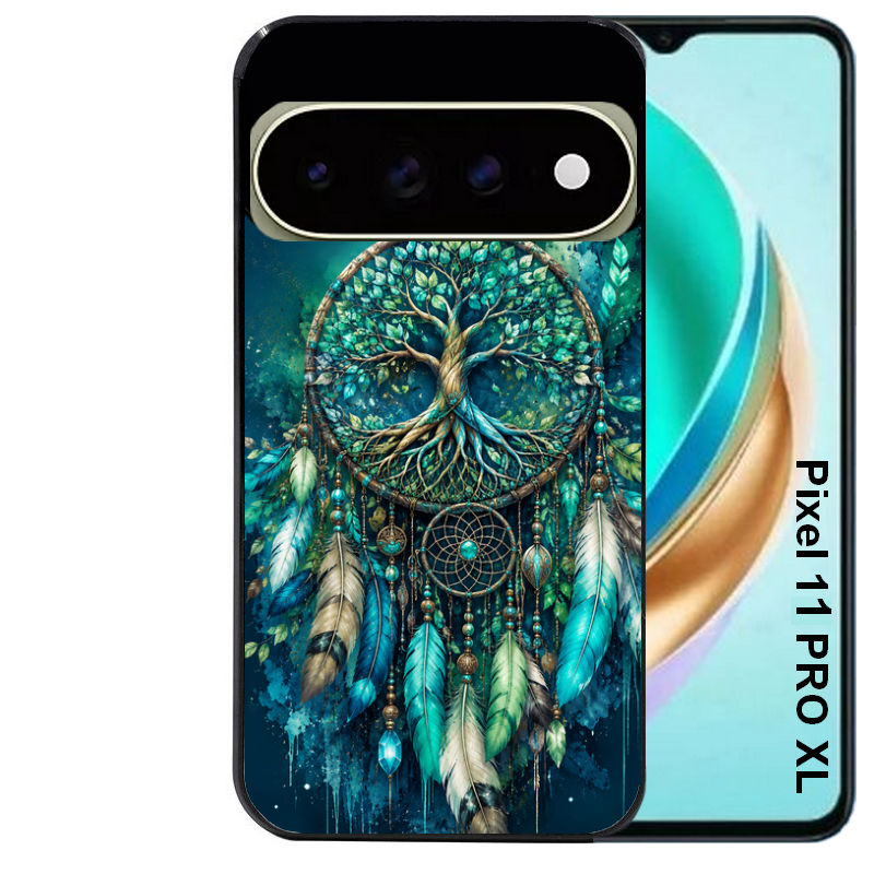 Coque pour Pixel 10 / 11 / PRO / XL dreamcatcher arbre de vie