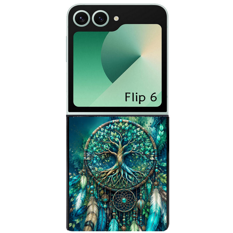 Coque pour Z FLIP 6 7 8 dreamcatcher arbre de vie