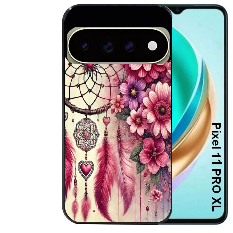 Coque pour Pixel 10 / 11 / PRO / XL dreamcatcher et coeur