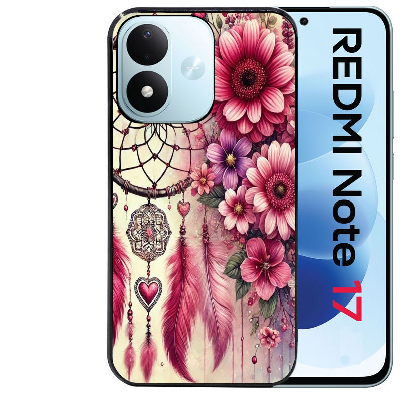 Coque pour Redmi Note 17 et PRO 4G 5G Max dreamcatcher et coeur