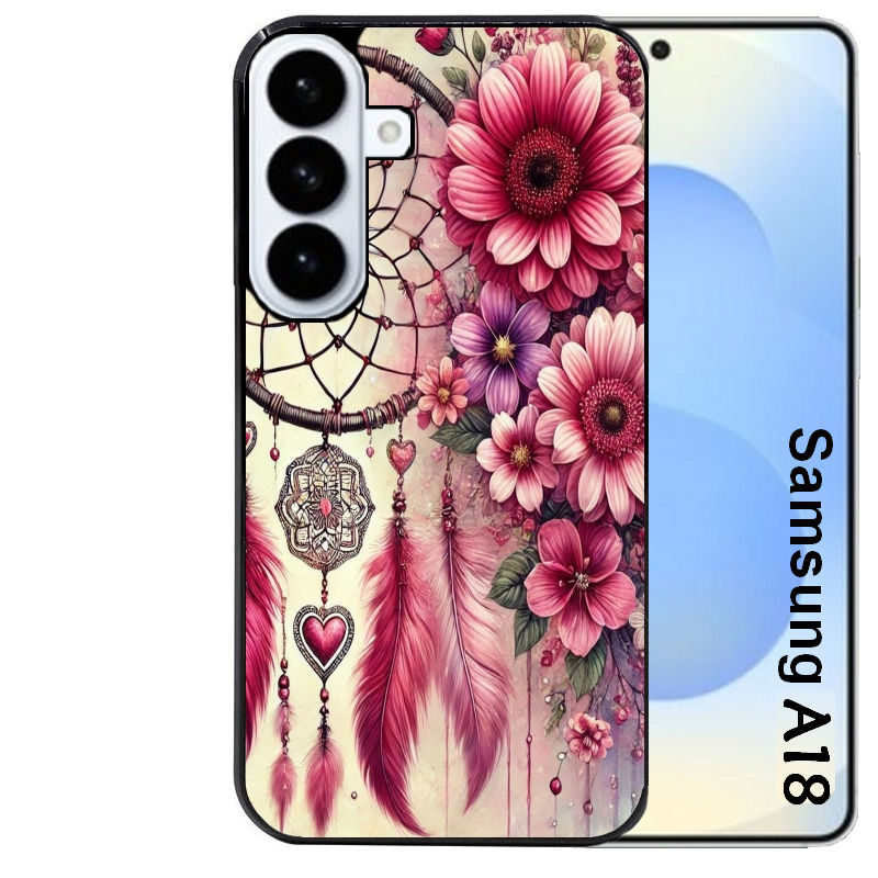 Coque pour Galaxy A08 A18 A28 A38 A58 dreamcatcher et coeur
