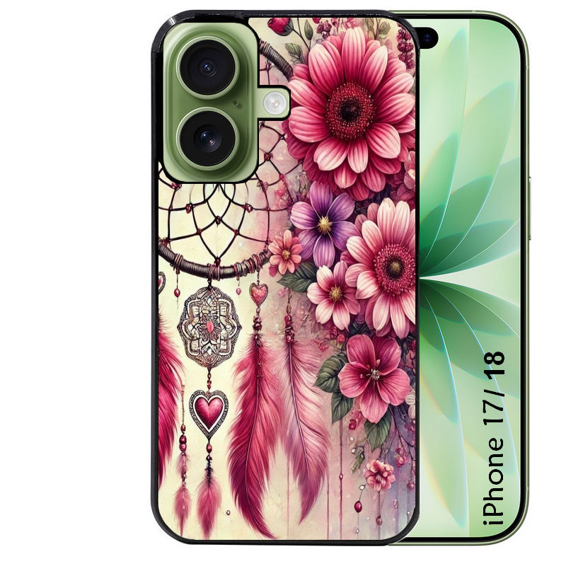 Coque pour Iphone 18 / PRO / PRO MAX / 18E dreamcatcher et coeur