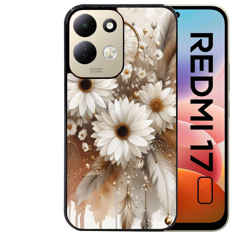 Coque pour Redmi 17 et 17C 4G 5G dreamcatcher marguerite