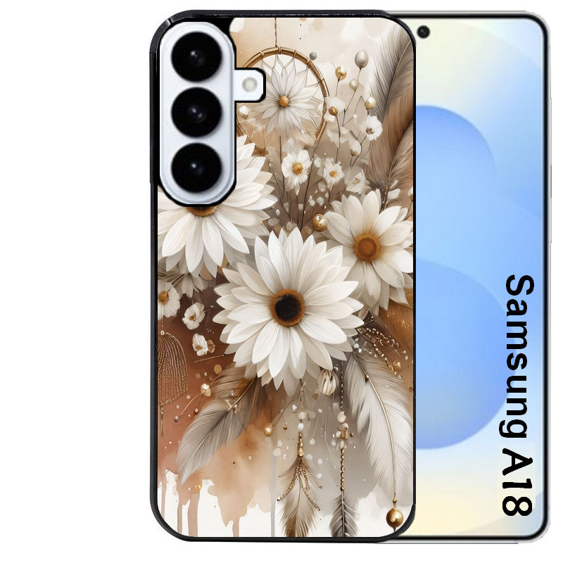 Coque pour Galaxy A08 A18 A28 A38 A58 dreamcatcher marguerite