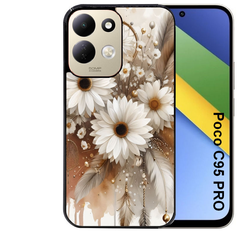 Coque pour POCO C95 PRO dreamcatcher marguerite