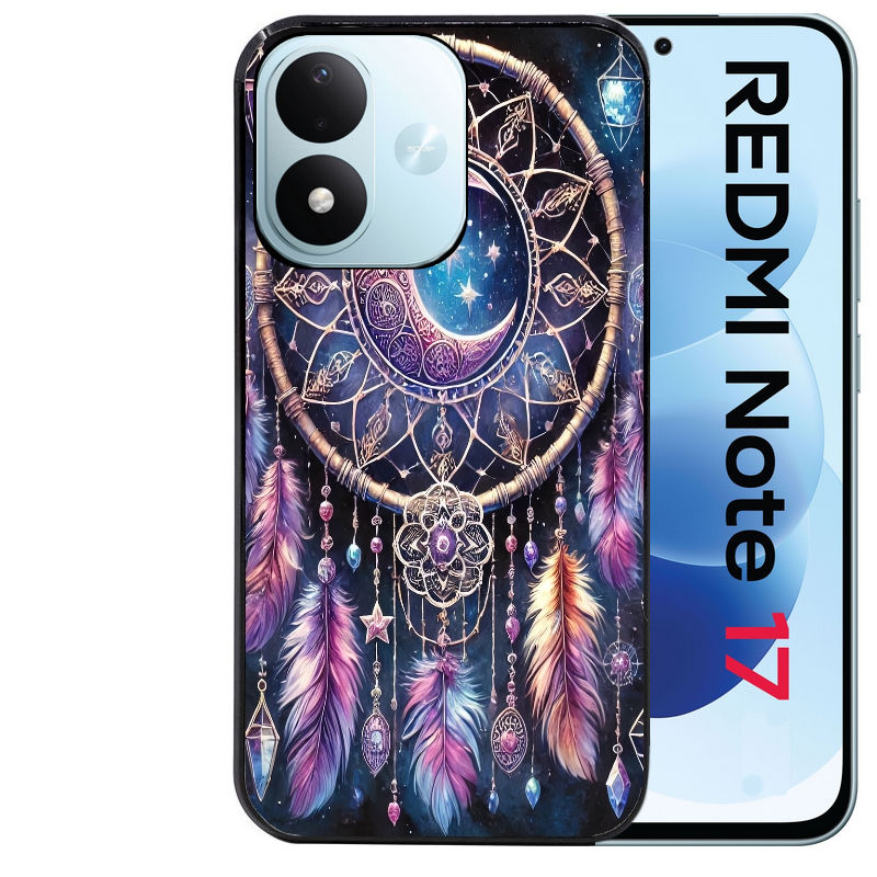 Coque pour Redmi Note 17 et PRO 4G 5G Max dreamcatcher et lune
