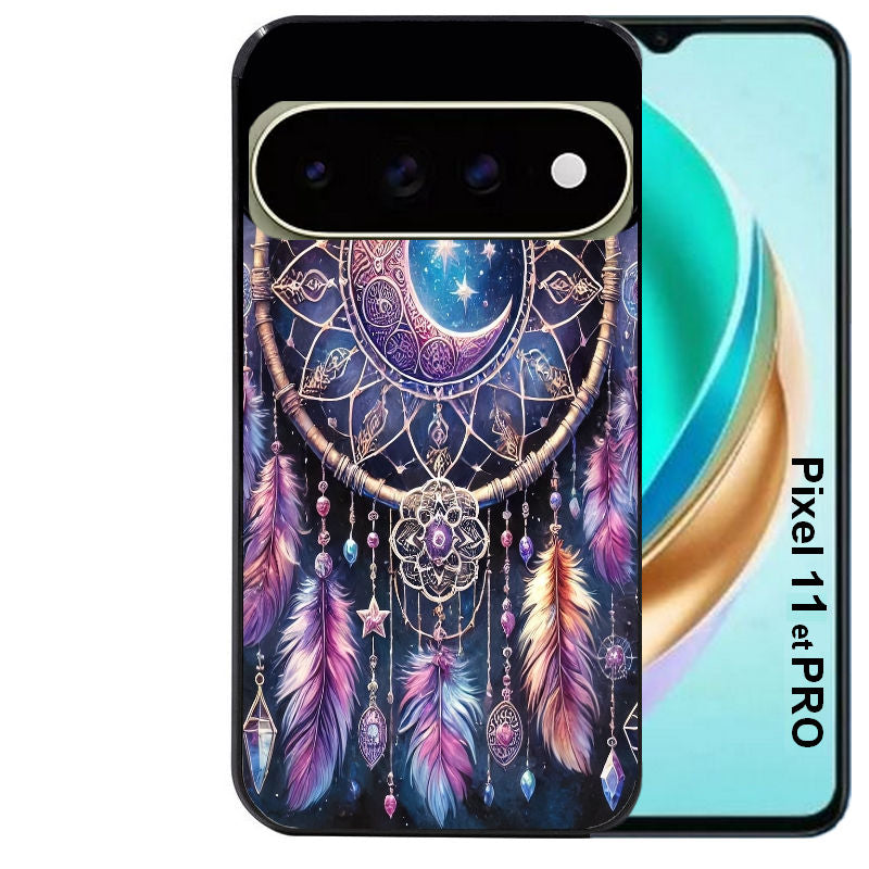 Coque pour Pixel 10 / 11 / PRO / XL dreamcatcher et lune
