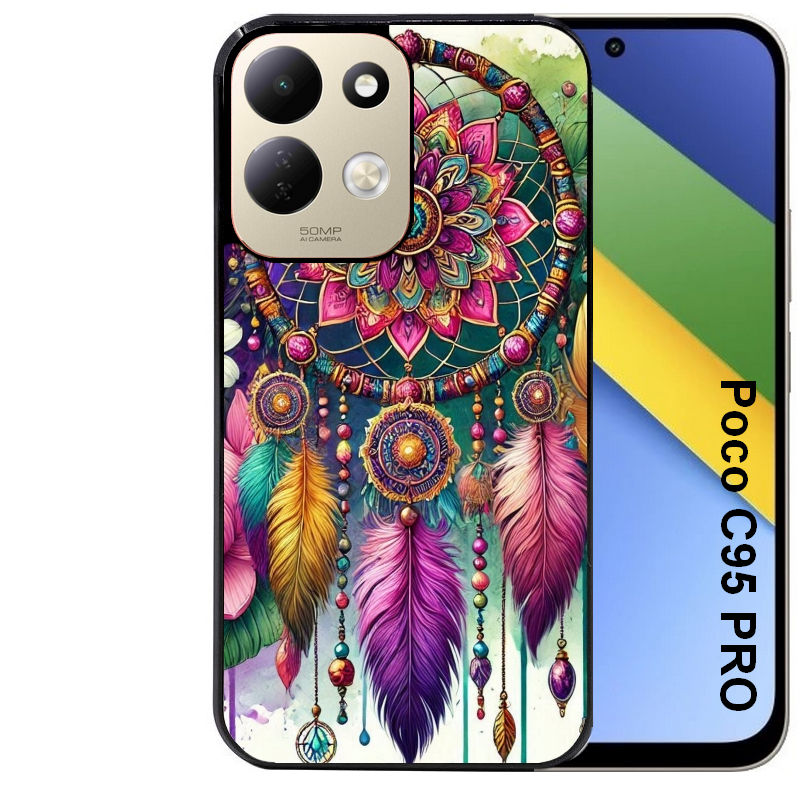 Coque pour POCO C95 PRO dreamcatcher et mandala