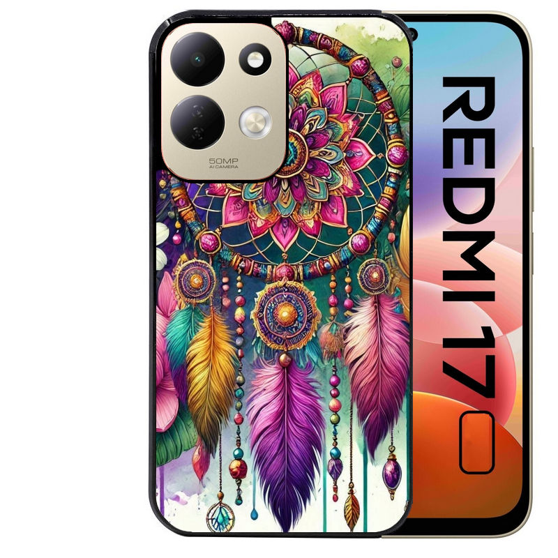 Coque pour Redmi 17 et 17C 4G 5G dreamcatcher et mandala