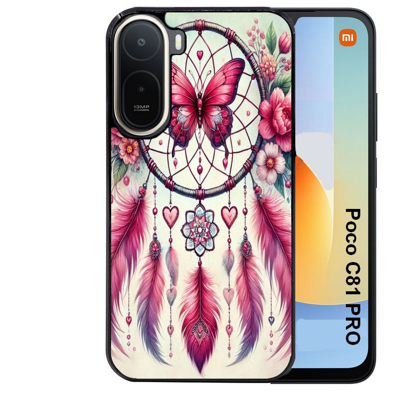 Coque pour POCO C81 PRO dreamcatcher et papillon