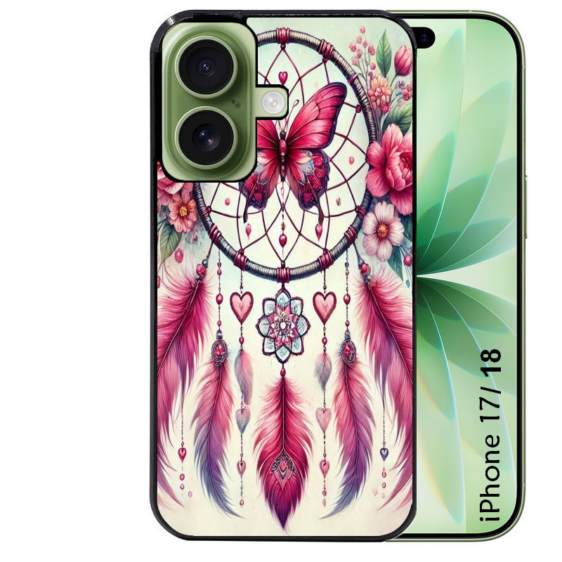 Coque pour Iphone 18 / PRO / PRO MAX / 18E dreamcatcher et papillon