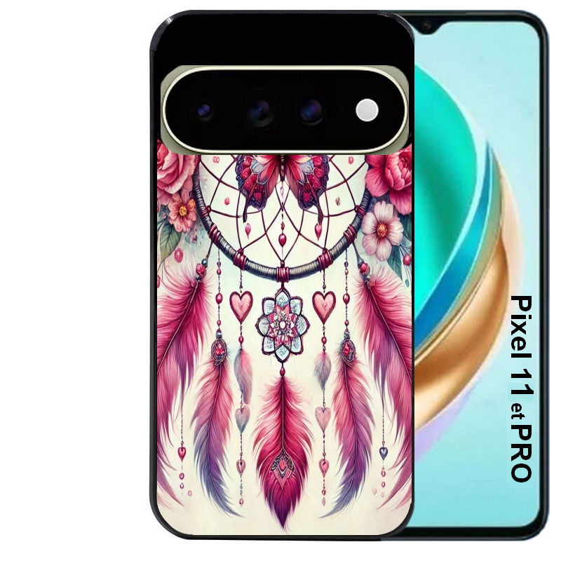 Coque pour Pixel 10 / 11 / PRO / XL dreamcatcher et papillon