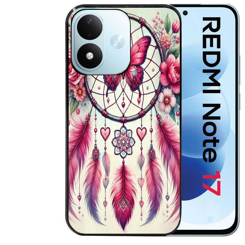 Coque pour Redmi Note 17 et PRO 4G 5G Max dreamcatcher et papillon