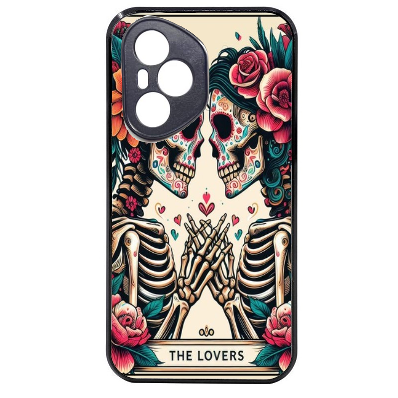 Coque noire taperso pour Honor 400 et Lite Pro Smart avec motif tete de mort lovers protection antichoc personnalisée