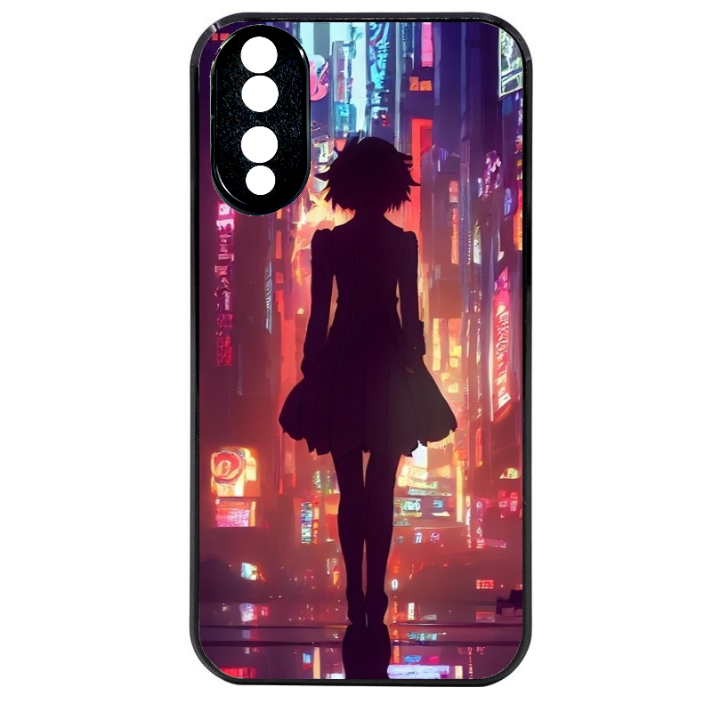 Coque noire taperso pour Honor 70 LITE 90 et LITE avec motif new york anime protection antichoc personnalisée