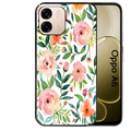 Coque noire taperso pour OPPO A6 A6X 4G et 5G avec motif fleur des champs protection antichoc personnalisée