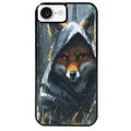 Coque noire taperso pour Iphone 16 16E PLUS MAX PRO avec motif renard fox des bois protection antichoc personnalisée