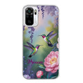 Coque taperso pour Redmi Note 10 4G 5G PRO 10S avec motif colibri couple personnalise protection antichoc personnalisée