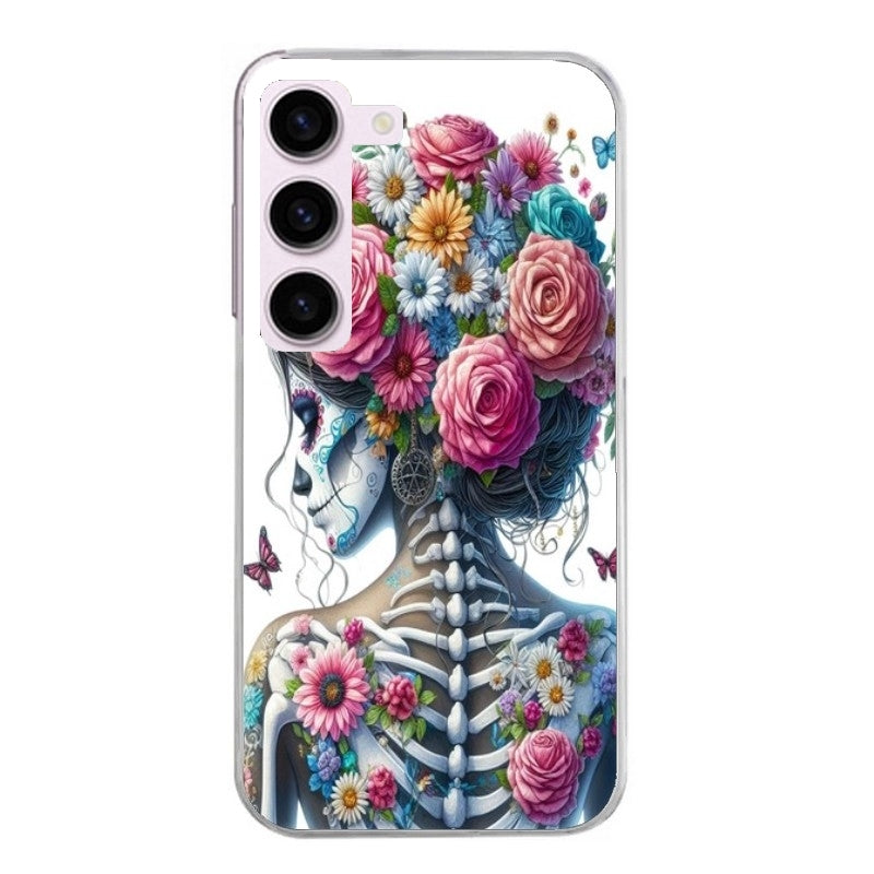 Coque taperso pour Galaxy A13 4G et 5G A23 A53 avec motif tete de mort calavera papillon protection antichoc personnalisée