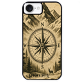 Coque noire taperso pour Iphone 16 16E PLUS MAX PRO avec motif voyage et boussole protection antichoc personnalisée