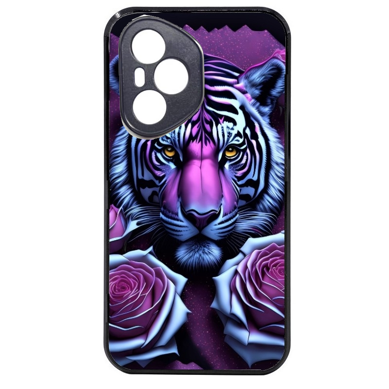 Coque noire taperso pour Honor 400 et Lite Pro Smart avec motif tigre uv style manga protection antichoc personnalisée
