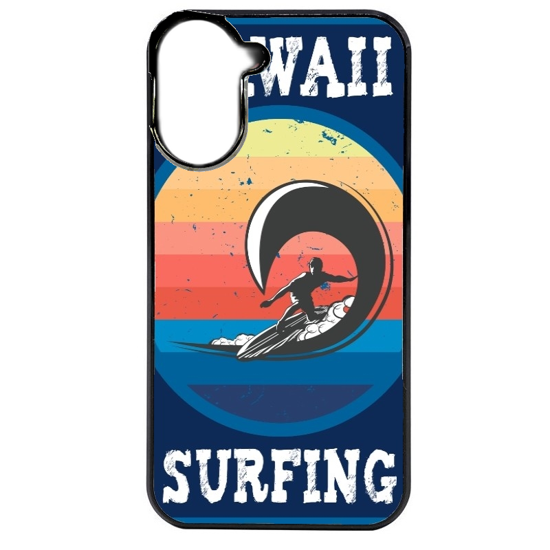 Coque noire taperso pour Redmi A5 4G avec motif hawaii et surf protection antichoc personnalisée