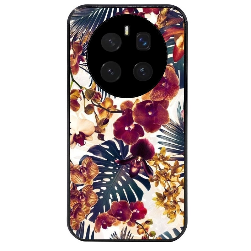 Coque noire taperso pour Magic 7 LITE et PRO avec motif jungle couleurs d'automne protection antichoc personnalisée