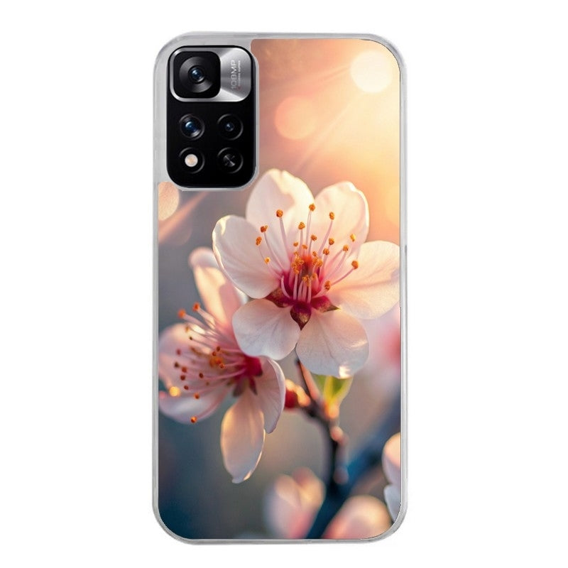 Coque taperso pour Redmi Note 12 4G 5G PRO 4G avec motif fleur de cerisier protection antichoc personnalisée