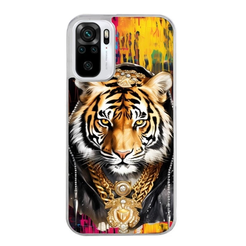Coque taperso pour Redmi Note 10 4G 5G PRO 10S avec motif tigre style hip hop protection antichoc personnalisée