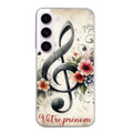 Coque taperso pour galaxy S21 et PLUS ULTRA FE avec motif musique cle sol personnalisee protection antichoc personnalisée
