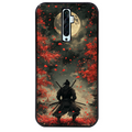 Coque noire taperso pour OPPO Reno 2 et 2Z avec motif samourai et katana protection antichoc personnalisée