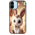 Coque noire taperso pour Redmi A1 et A2 avec motif lapin ballon protection antichoc personnalisée