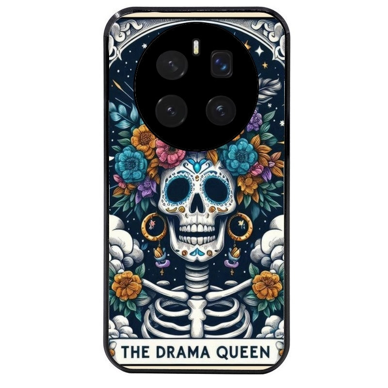 Coque noire taperso pour Magic 7 LITE et PRO avec motif tete de mort drama queen protection antichoc personnalisée