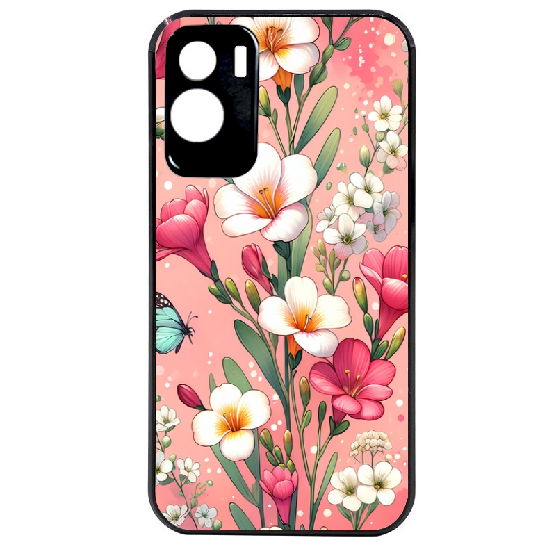 Coque noire taperso pour Honor 70 LITE 90 et LITE avec motif fleur rose protection antichoc personnalisée