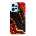 Coque taperso pour Redmi Note 12 4G 5G PRO 4G avec motif marbre rouge protection antichoc personnalisée