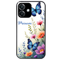 Coque noire taperso pour OPPO A40 avec motif papillon prenom personnalisee protection antichoc personnalisée