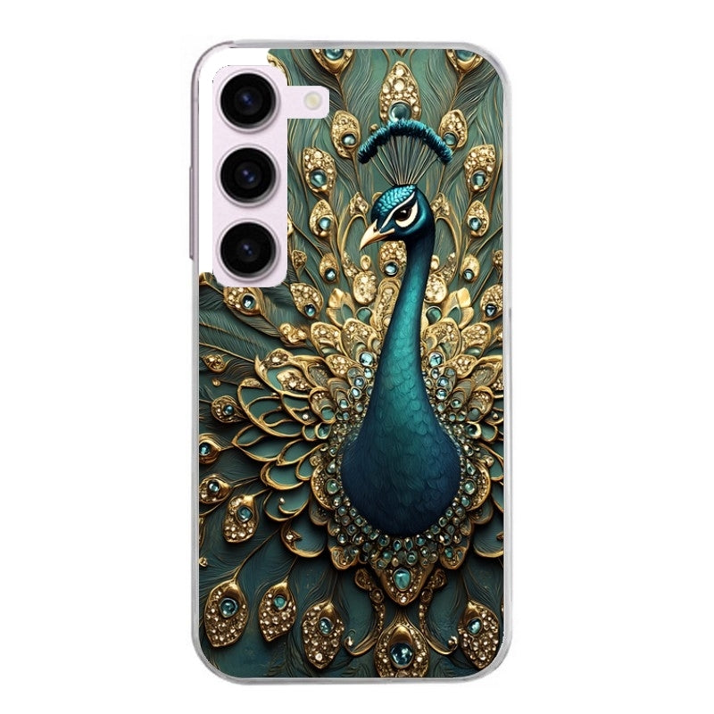 Coque taperso pour Galaxy A13 4G et 5G A23 A53 avec motif paon bijoux protection antichoc personnalisée