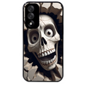 Coque noire taperso pour OnePlus Nord 5 avec motif tete de mort smile protection antichoc personnalisée