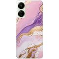 Coque taperso pour POCO C65 4G avec motif marbre violet protection antichoc personnalisée