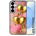 Coque noire taperso pour galaxy S26 et PLUS ULTRA FE avec motif coeur rose protection antichoc personnalisée