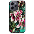 Coque noire taperso pour Redmi 12 4G et 5G avec motif leopard hibiscus protection antichoc personnalisée