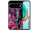 Coque pour Pixel 10 / 11 / PRO / XL elephant et fleurs