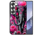 Coque pour Z FOLD 8 ULTRA elephant et fleurs