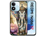 Coque pour Redmi Note 17 et PRO 4G 5G Max elephant et lotus