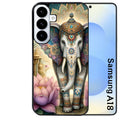 Coque pour Galaxy A08 A18 A28 A38 A58 elephant et lotus