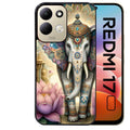 Coque pour Redmi 17 et 17C 4G 5G elephant et lotus